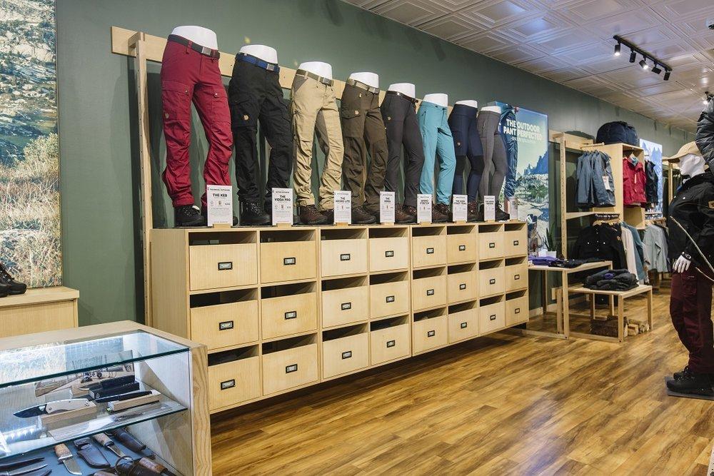 Fjallraven Toronto Retail Millwork & Custom Retail Displays in Toronto/GTA