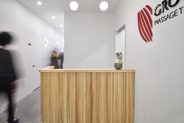 Groundwork Chiropractic Offices - Toronto Custom Millwork & Woodworking company project