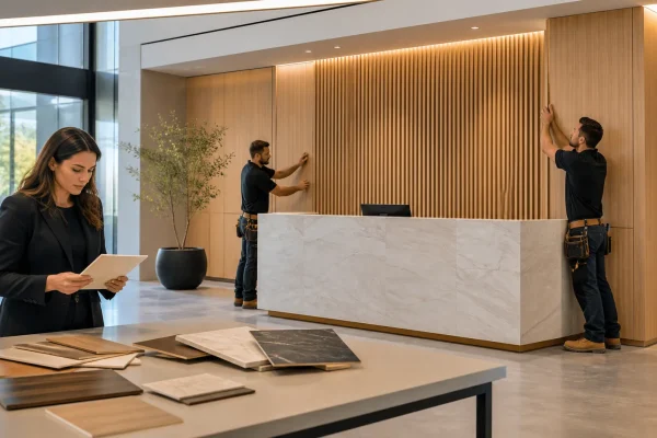 Custom Commercial Millwork for Vaughan Interiors