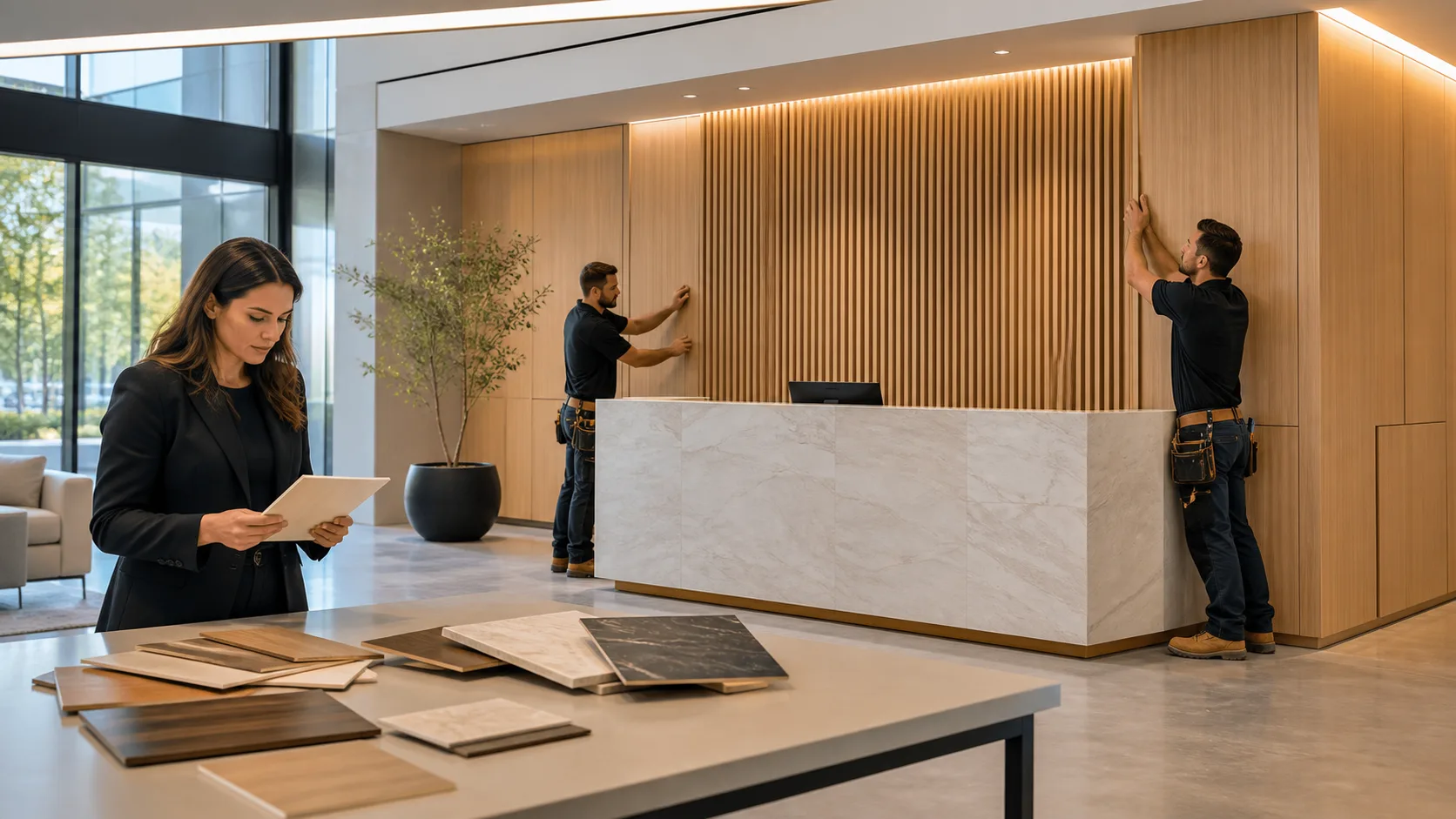 Custom Commercial Millwork for Vaughan Interiors