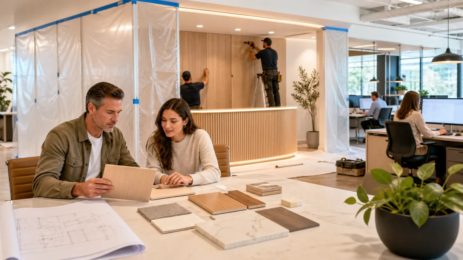 How an Office Millwork Manufacturer Plans Phased Occupied Renovations