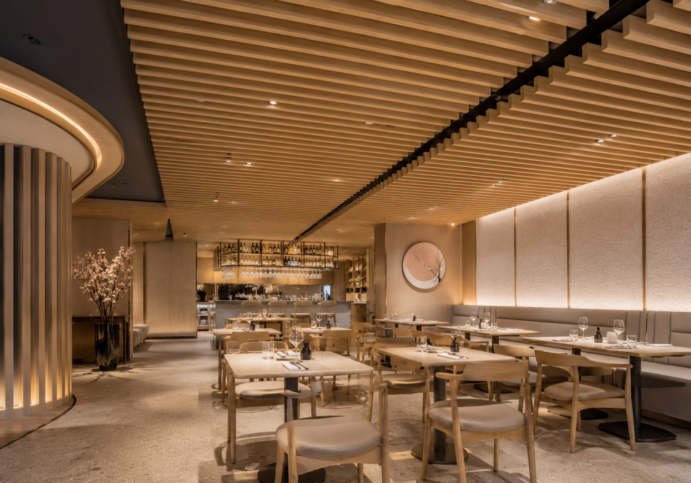Restaurant Interior Custom Slat Walls in Toronto/GTA - Boreal Architectural Ltd.