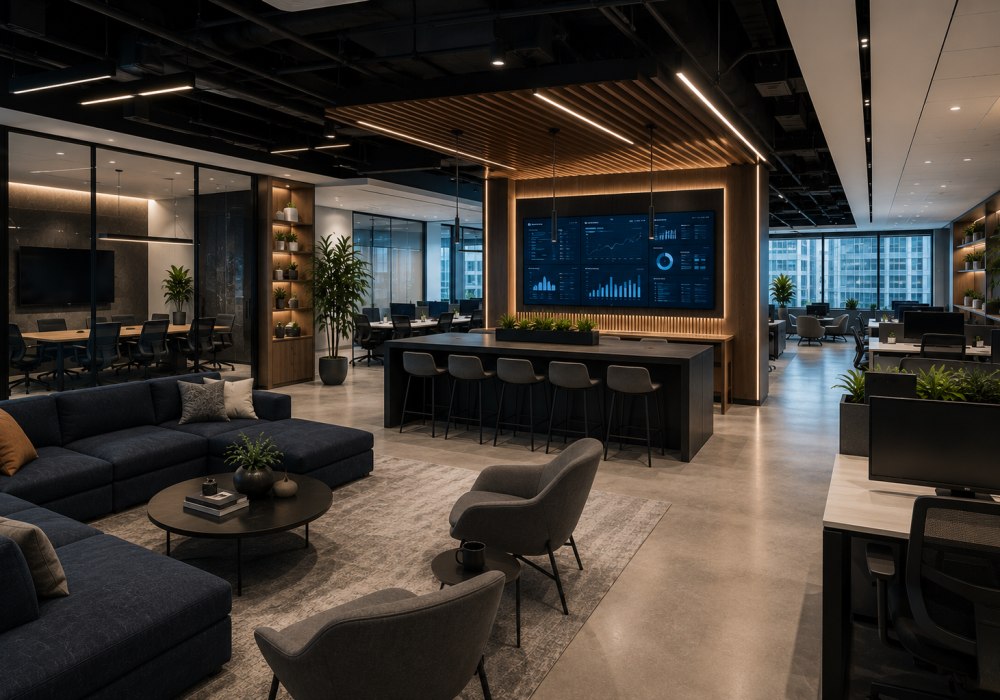 Corporate Office Space with Custom Millwork in Toronto/GTA - Boreal Architectural