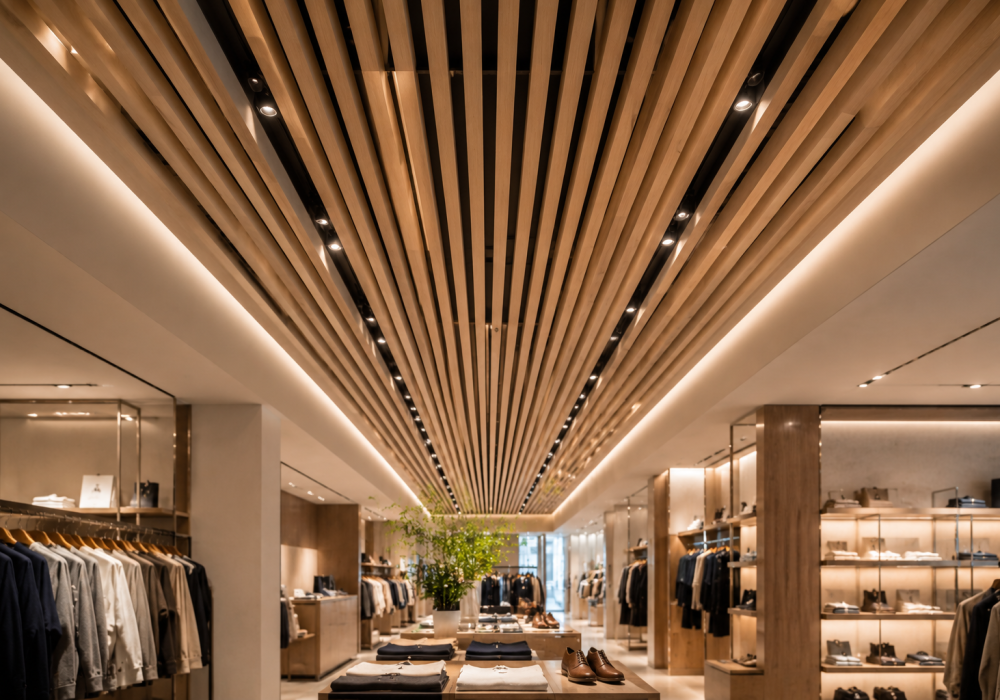 Custom Retail Feature Ceiling in Toronto/GTA - Boreal Architectural